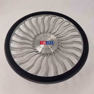 พวงมาลัย KELUN BRAND ขนาด 15 นิ้ว สีเงิน แบบฟอร์จ  ตกแต่งสไตล์โครเมียม - Product Image 3