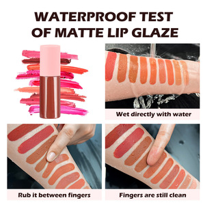 Brillo de labios de marca privada, lápiz labial mate, resistente al agua, mate, brillo de labios de 24 horas, conjunto de brillo de labios mate - Product Image 2