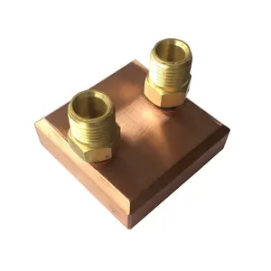 High Density Fin Copper Skived Fin Heat Sink For CPU Cooler Water Cooling Block Vacuum Brazing Process