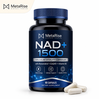 Capsules de NAD+ à étiquette privée OEM, nutrition cellulaire, bien-être quotidien, complément alimentaire, capsules rigides, 90 unités