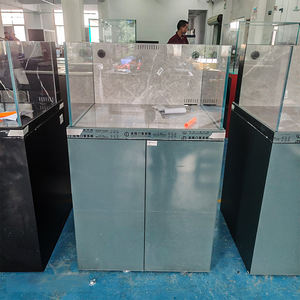 Réservoir de poissons en verre blanc Ultur avec système de filtre Aquaculture <span class=keywords><strong>Aquarium</strong></span> Brown Cabinet - Product Image 2