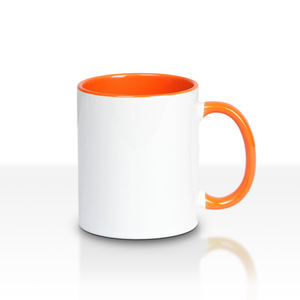 Taza Blanca para Sublimación de 11 oz con Interior y Asa de Color, Impresión de Logotipo Personalizable, Cerámica Duradera de Alta Calidad - Product Image 6