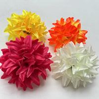 Bunga Buatan Tangan DIY 10cm, Bunga Kain Glitter 10cm, Ornamen Bunga Buatan Tangan