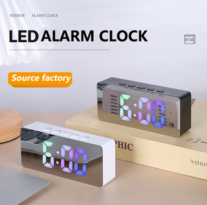 Nova moda confortável retângulo despertador digital espelho despertador eletrônico <span class=keywords><strong>display</strong></span> digital - Product Image 3