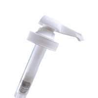 Échantillon gratuit Pompe à sirop en plastique anti-fuite 38/400 avec tête de pompe carrée de petite taille 5cc 8cc 10cc Distributeur de jus de fruits