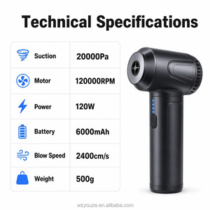 6000mAh Akku für Armaturenbrett und Sitzlücken Leistungsstarker Handstaubsauger Kompakt Tragbar für die Alltagspflege - Product Image 5
