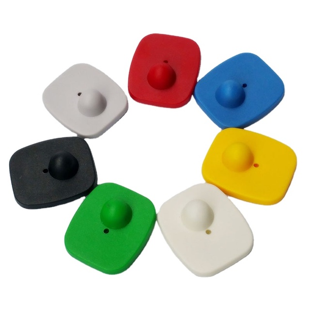 EAS Square Hard Tag RF Anti Theft Alarm Hard Tag for Clothing Shoes Hat Clothes Sensor