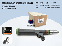 Injecteur de carburant diesel Common Rail d'origine X59407500034 VTO-G166G48D pour moteur MTU série 4000.03, pièces de rechange pour groupes électrogènes marins