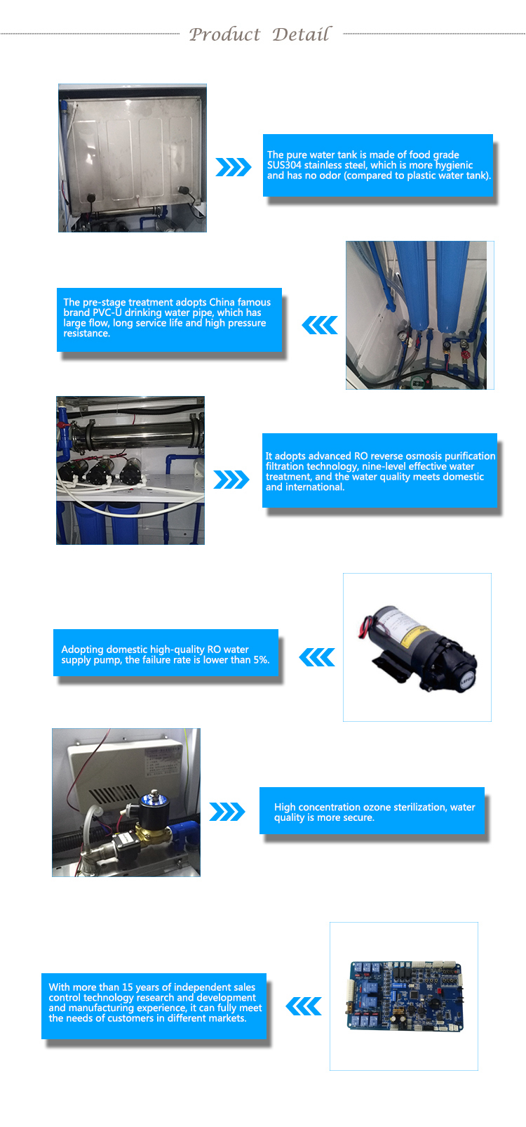 220V 50Hz Bottled Pure Water Vending Machine Reverse Osmosis