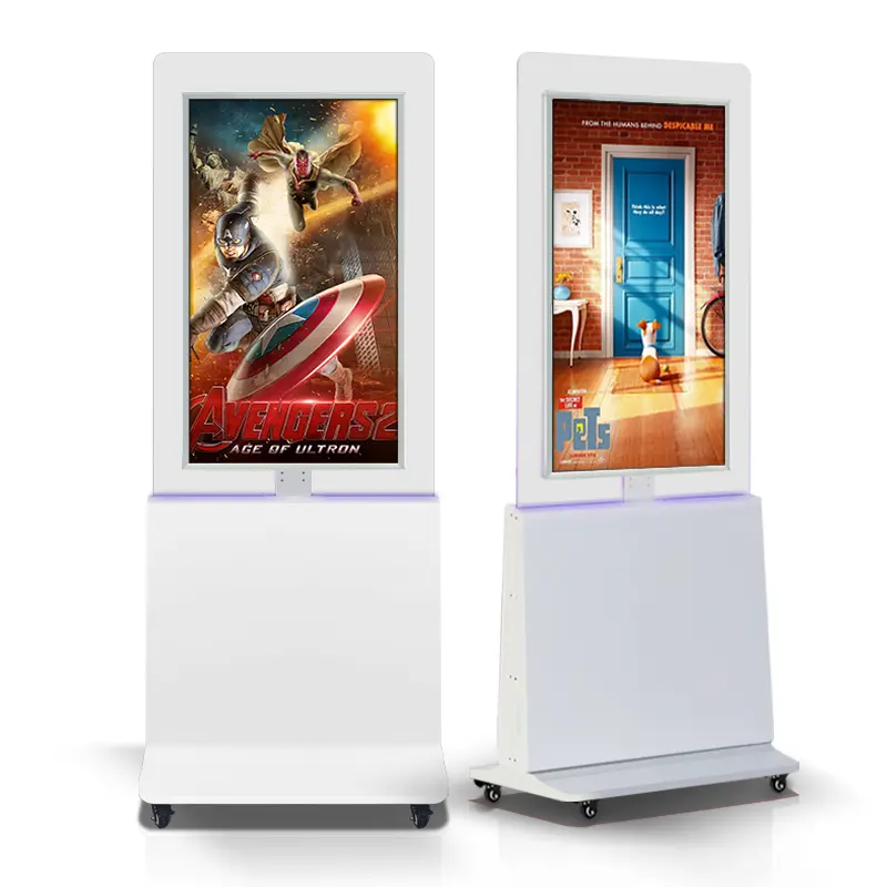 1080 Full HD Digital Signage Window Displays 24/7 Operation Dual Side Screen Advertising Store Display Window Signages