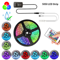Bande lumineuse LED intelligente 5050 RGB IP65 Home Brighter 5M 10M 15M 16 millions de couleurs avec télécommande et fonction musicale