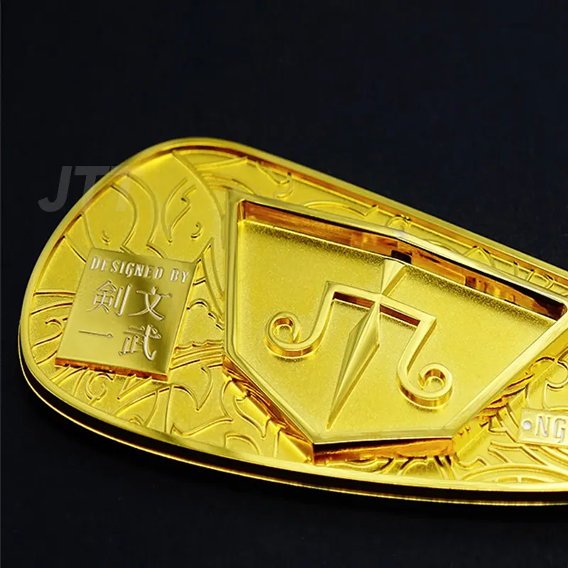 זהב לוגו מכתב מתכת שלט מדבקה לרכב לוגו גולף לוגו החברה תוויות דבק מדבקה
