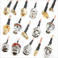 Câble coaxial RF personnalisable RG316 RG174 SMA vers N UHF MMCX BNC TNC CRC9 SMB pour applications d'antenne, de câble d'alimentation et de câble de test