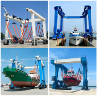 Lève-bateaux mobile hydraulique robuste de 80 tonnes pour ports maritimes commerciaux en eaux profondes