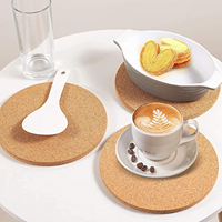 Sous-plat en liège 19x1 cm, haute densité, épais, résistant à la chaleur, pour plats chauds, table de cuisine et comptoir, coussinets chauffants durables
