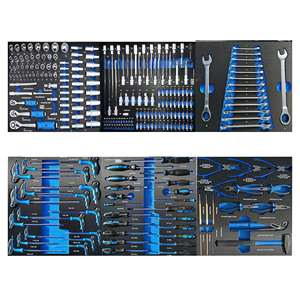 Werks-Direkt verkauf 258 Stück Autore paratur Abschließbarer roter Werkzeugs chrank mit sieben Schubladen und fünf Handwerkzeug sätzen - Product Image 1