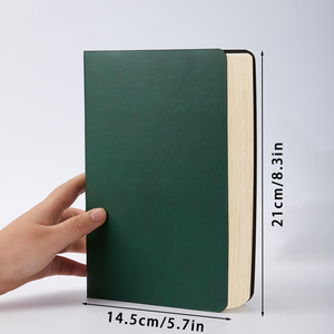 สมุดโน้ต A5ปกแข็งประจำปีแบบหนังนิ่มหนาพิเศษใช้ซ้ำได้สมุดเปล่า - Product Image 3