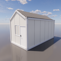 Maisons modulaires empilables 3 kits compétitifs minuscules à la maison modèles navire Portable toit pliable conteneur maison