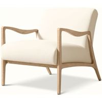 Fauteuil individuel en bois massif, design nordique moderne et minimaliste, pour chambre et salon, style hôtel B&B, mobilier domestique