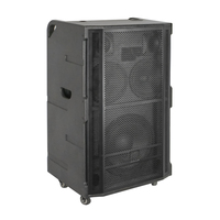 Altavoz activo de 3 vías woofer de 12 pulgadas estilo camboyano 300W potente altavoz de escenario activo profesional para exteriores