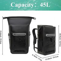 Sac à dos étanche flottant pour l'extérieur, avec fermeture à enroulement, en matériau résistant à l'usure, idéal pour le canoë, la natation, la randonnée en rivière et les voyages