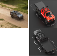 CROSSRC EMO XXL2 1/5 6x6 Crawler RC Brushless 150A ESC 6 roues motrices avec différentiel à blocage d'axe portique, camion plateau RTR