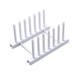 excellent quality OEM design Kitchen dish rack plastic plate pot cover rack household storage drain and removable storage rack