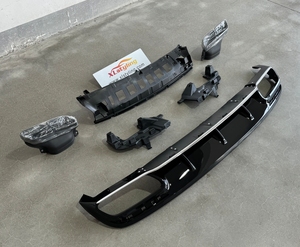 XLstyling, accesorios para coche, kit de carrocería, difusor trasero con puntas, tubo de escape para <span class=keywords><strong>Mercedes</strong></span> Benz C217 S <span class=keywords><strong>Coupe</strong></span> 16-20, actualización a <span class=keywords><strong>S65</strong></span> - Product Image 2