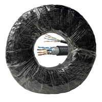 Câble paire torsadée blindé en cuivre haute résistance 500m/rouleau pour communication extérieure en tunnel et mine