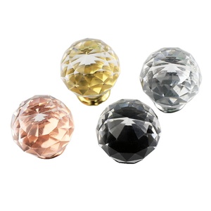 Wholesale and Low Price Clear Crystal Furniture Cabinet Drawer Pull <b>Knob</b> Crystal Cabinet Pull Handles - Product Image 1
