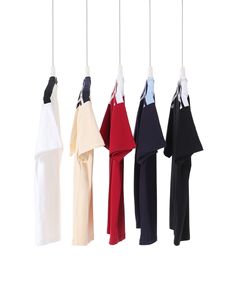 Maglietta estiva a maniche corte da <span class=keywords><strong>donna</strong></span> a marchio retrò americano t-shirt 250g di cotone pesante ampia girocollo a <span class=keywords><strong>mezza</strong></span> <span class=keywords><strong>manica</strong></span> in tinta unita lavorata a maglia - Product Image 3