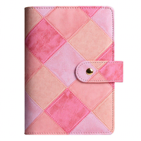 Carnet à spirales A6 personnalisé en cuir PU avec enveloppes zippées pour la gestion budgétaire et l'épargne