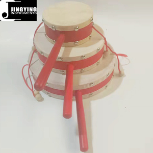 Serie de Tambores de Sonajero Jingying Music 2024, Nuevo Diseño al por Mayor, Pandereta de Madera para Bebés, Juguete <span class=keywords><strong>Tradicional</strong></span> Chino Clásico - Product Image 6