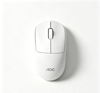 Mouse dan Keyboard Kabel AOC Murah Model Baru, Keyboard Plastik Ultra Tipis 104 Tombol USB 3.0 untuk Gaming Komputer