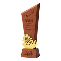 Trophée haut de gamme en bois massif durable, sur mesure, imprimé UV, thème arbres, médaille de championnat, cérémonie de remise des prix annuelle, plaque de champion