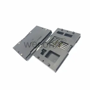 Hot sale Shenzhen PCBA Manufacturer 8p DIP type landing colse or open IC smart card connector