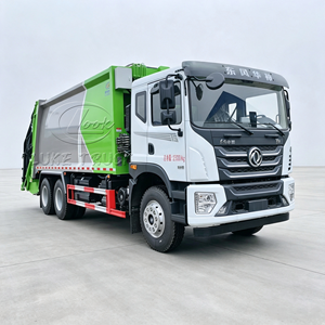 รถบรรทุกอัดขยะขนาดใหญ่ 23 ลูกบาศก์เมตร ตงเฟิง ฮัวเซิน 6x4 รถบรรทุกขนส่งขยะสำหรับเทศบาลหนัก - Product Image 5