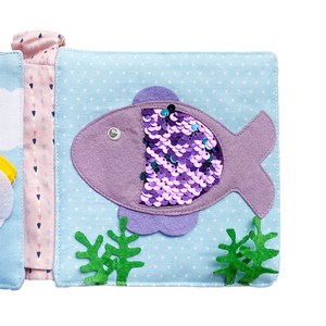 <span class=keywords><strong>Livre</strong></span> d'activités pour bébé, jouet en tissu doux fait à la main, en feutre, <span class=keywords><strong>livre</strong></span> <span class=keywords><strong>sensoriel</strong></span> silencieux pour l'apprentissage, pour les enfants unisexes - Product Image 4