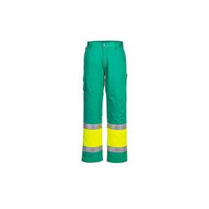 Portwest-Hi-Vis L049YTRXL น้ำหนักเบา Contrast Class 1กางเกงขายาวสีเหลือง/TEAL-EAN 5036108383825ชุดทำงาน HI-VIS - Product Image 1