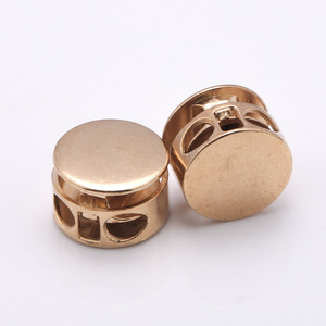 High Quality Spring Draw <strong>Cord</strong> <strong>Stopper</strong> 2-Holels One-Hole Zinc Alloy Metal <strong>Cord</strong> Lock Stylish <strong>Stopper</strong> for Clothing - Product Image 6