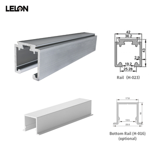 Nhiệm vụ nặng nề mang 120kg đôi cách đệm van điều tiết ròng rọc cửa trượt con lăn đường sắt Kit cho cửa gỗ theo dõi con lăn - Product Image 6