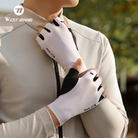 Gants de vélo d'été WEST BIKING à demi-doigts, respirants, antidérapants, absorbant les chocs, pour VTT et vélo de route