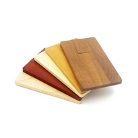Clé USB 2.0 en bois personnalisable avec logo, nouveau modèle écologique, format carte de visite, 8GB/16GB/32GB/64GB/128GB