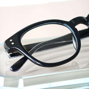 Montures de lunettes rondes à monture complète noires unies unisexe pour la correction de la vue adultes toutes formes de visage - Product Image 4
