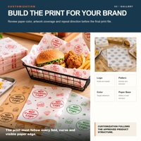 Papier d'emballage pour sandwichs en aluminium PE de haute qualité, résistant à l'humidité et à la graisse, pour hamburgers et hot-dogs