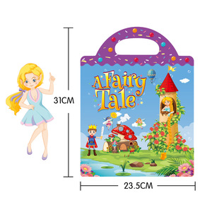 2024 vente chaude étanche enfants jouet éducatif dessin animé autocollant livre réutilisable bricolage autocollant livre - Product Image 3