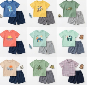 เสื้อผ้าเด็กฤดูร้อนระบายอากาศได้ดีและสวมใส่สบาย จัดส่งแบบคละรวม คละแบบสุ่ม เหมาะสำหรับเติมสต็อกในร้านค้า - Product Image 2