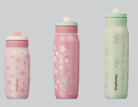 Gourde isotherme en acier inoxydable Hong Ling, plusieurs couleurs disponibles, design printemps, 17/22/25 oz