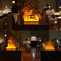 Cheminée électrique à vapeur d'eau CRUISE 800 mm, foyer à vapeur, atomisation supersonique intégrée, flamme polychromatique, longueur de flamme, usage domestique