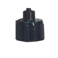 Botella de Plástico PP con Tapón Luer Lock Negro, Aguja Plana de Acero Inoxidable, Grado Médico 19G, Herramienta de Dispensación Estéril